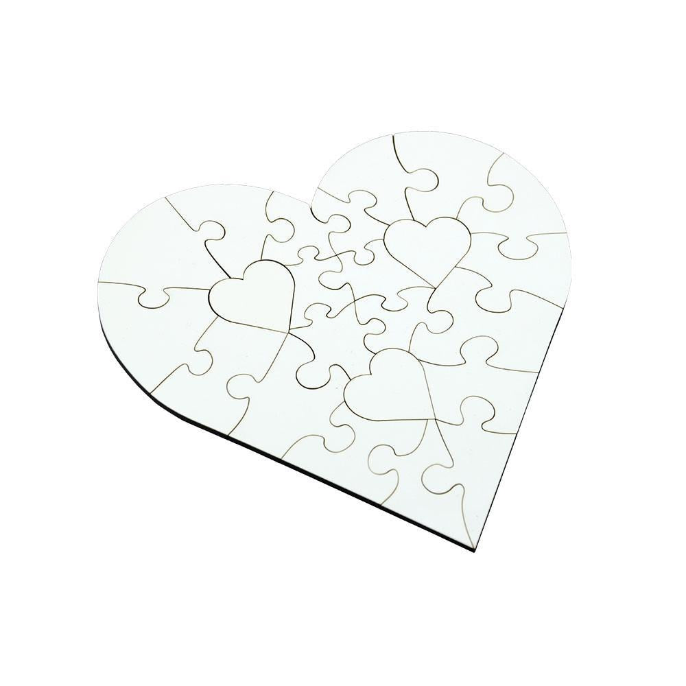 MDF Heart Jigsaw