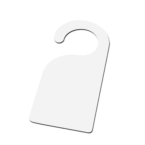 MDF Hardboard door hanger - double sided