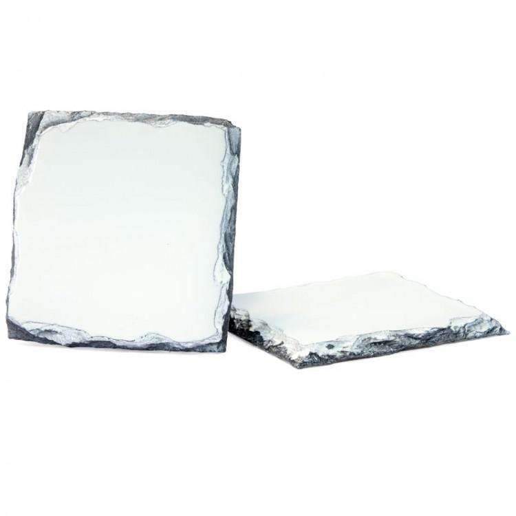 Rock slate square coaster