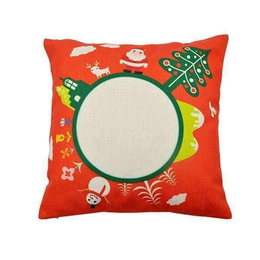 Pre-Printed Linen Cushion cover - Red