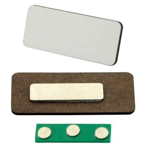 MDF Name Badge with magnet